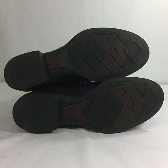 Ariat Men’s Heritage Roper Black Leather Boots - Picture 9 of 11